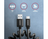 Axagon Kabel BUCM-AM10TB TWISTER USB-C - USB-A 0.6 m - 1485425 - zdjęcie 3